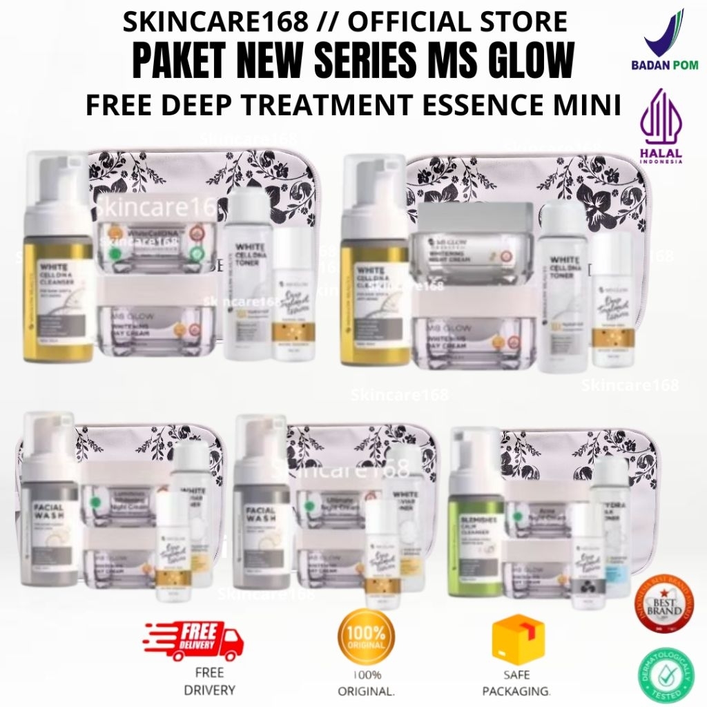 Jual MS GLOW PAKET WAJAH ISI 5 KEMASAN TERBARU EXP 2026 | Shopee Indonesia