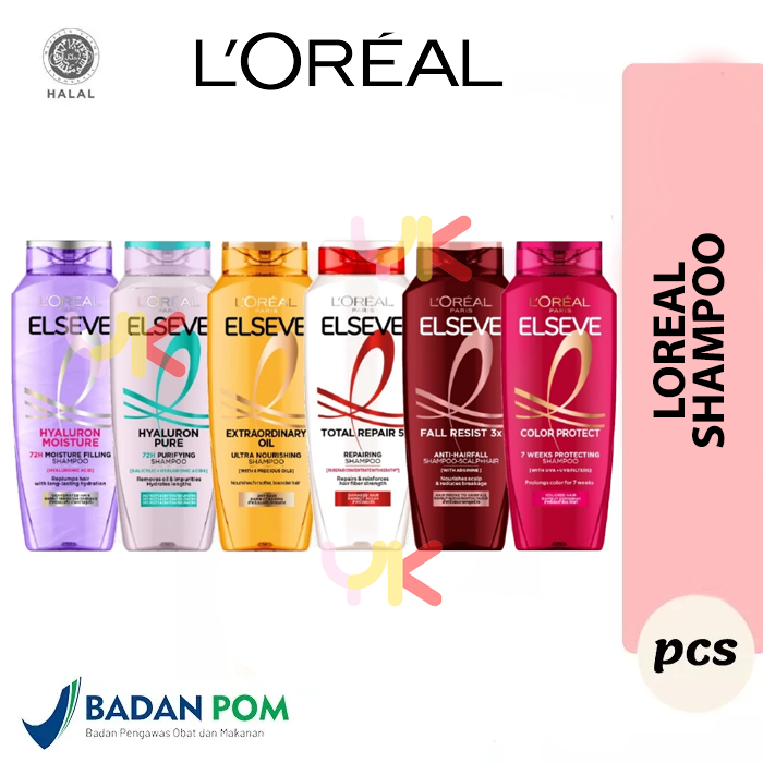 Jual LOREAL Paris Elseve Shampoo 200mL & Conditioner 175mL || Hair Care ...