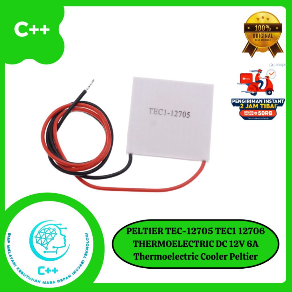 Peltier Thermoelectric TEC Module Peltierelement 12V 60W TEC1-12706 1-10 Stk