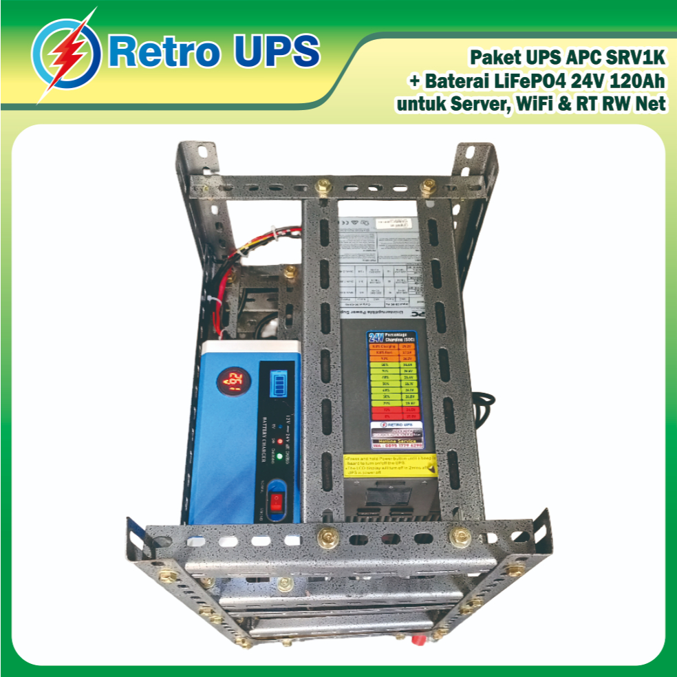 Jual Paket Backup Listrik Server Wifi RT RW Net UPS Modif APC Online ...