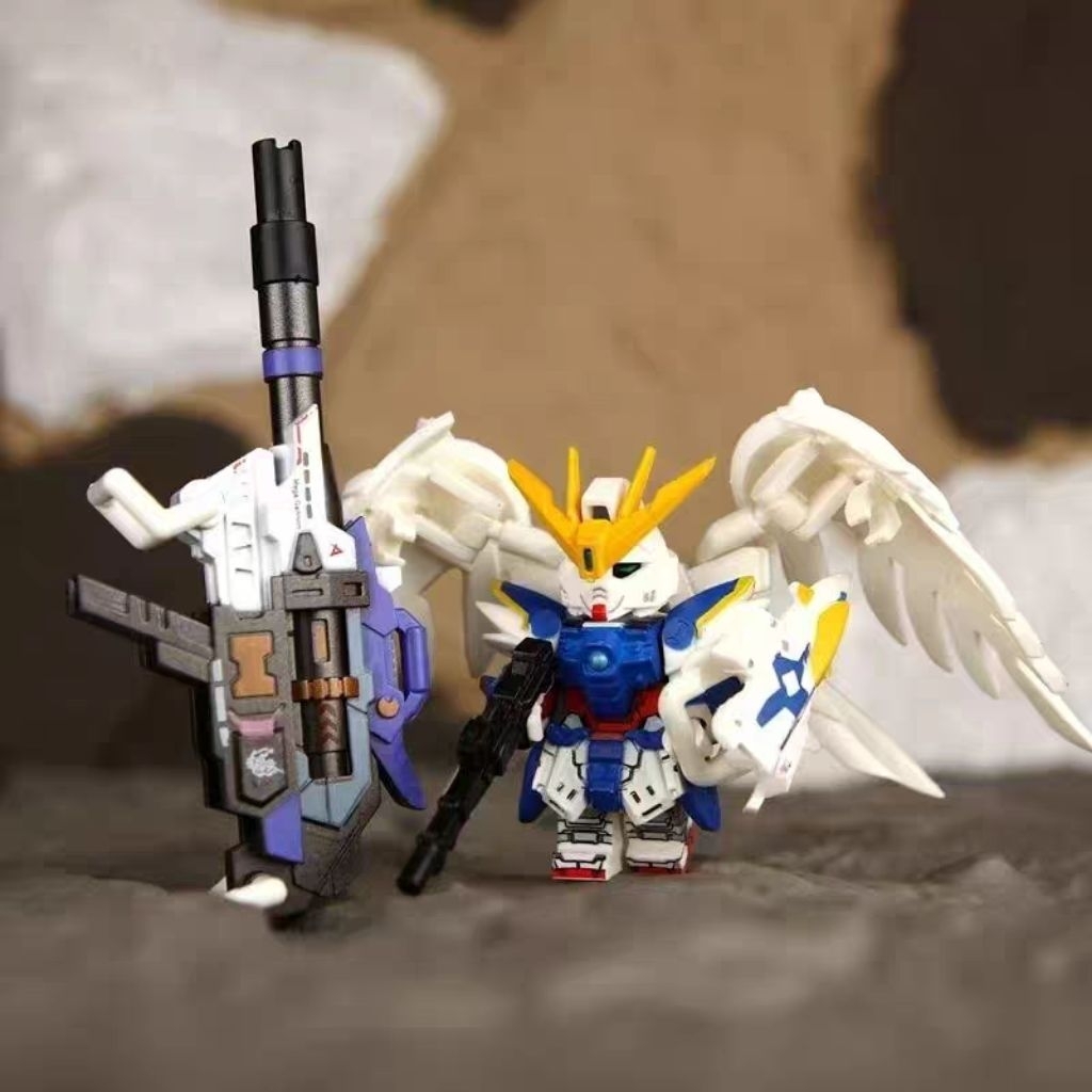 Jual minifigures Gundam wing zero Ew dengan senjata twin buster rifle ...