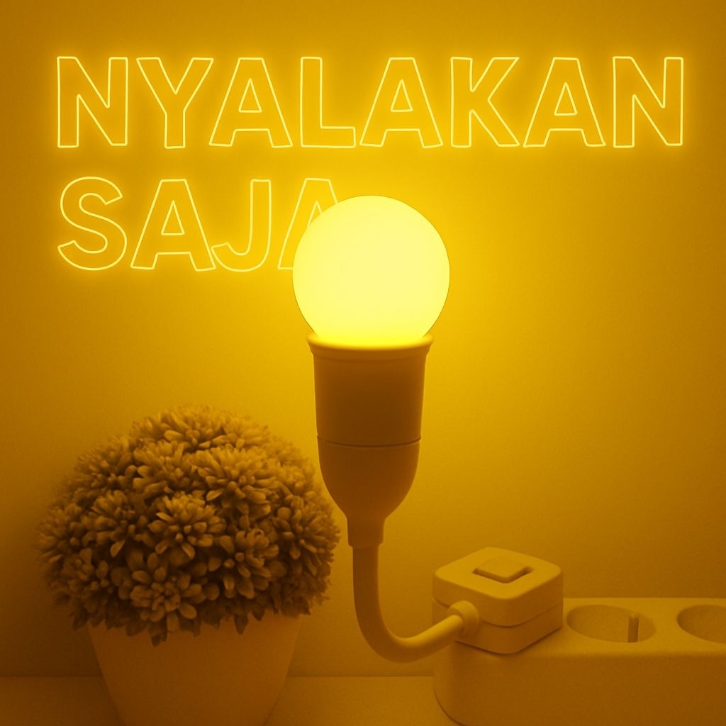Jual Paket Mantap Lampu Tidur LED Warna KUNING Warm Glow Dengan Fitting ...