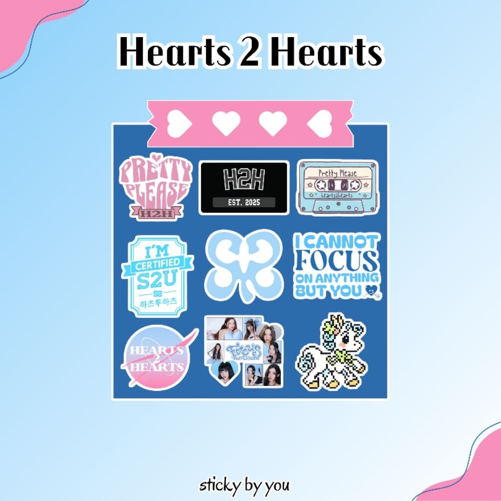 Jual Sticker Heart2Hearts | H2H - Stickee Kpop / Aesthetic / Tumblr ...