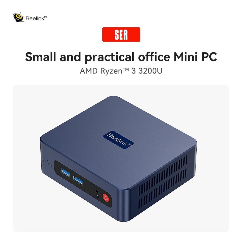 Beelink Mini PC SER 3200U AMD Ryzen3 16GB/500GB SSD Windows 11 Pro