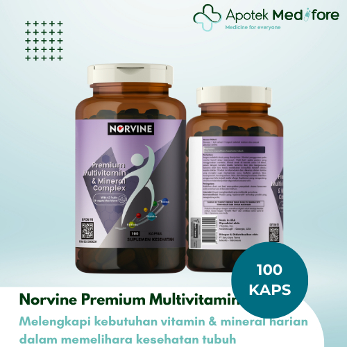 Jual NORVINE Premium Multivitamin & Mineral Complex 100 Kaps ...