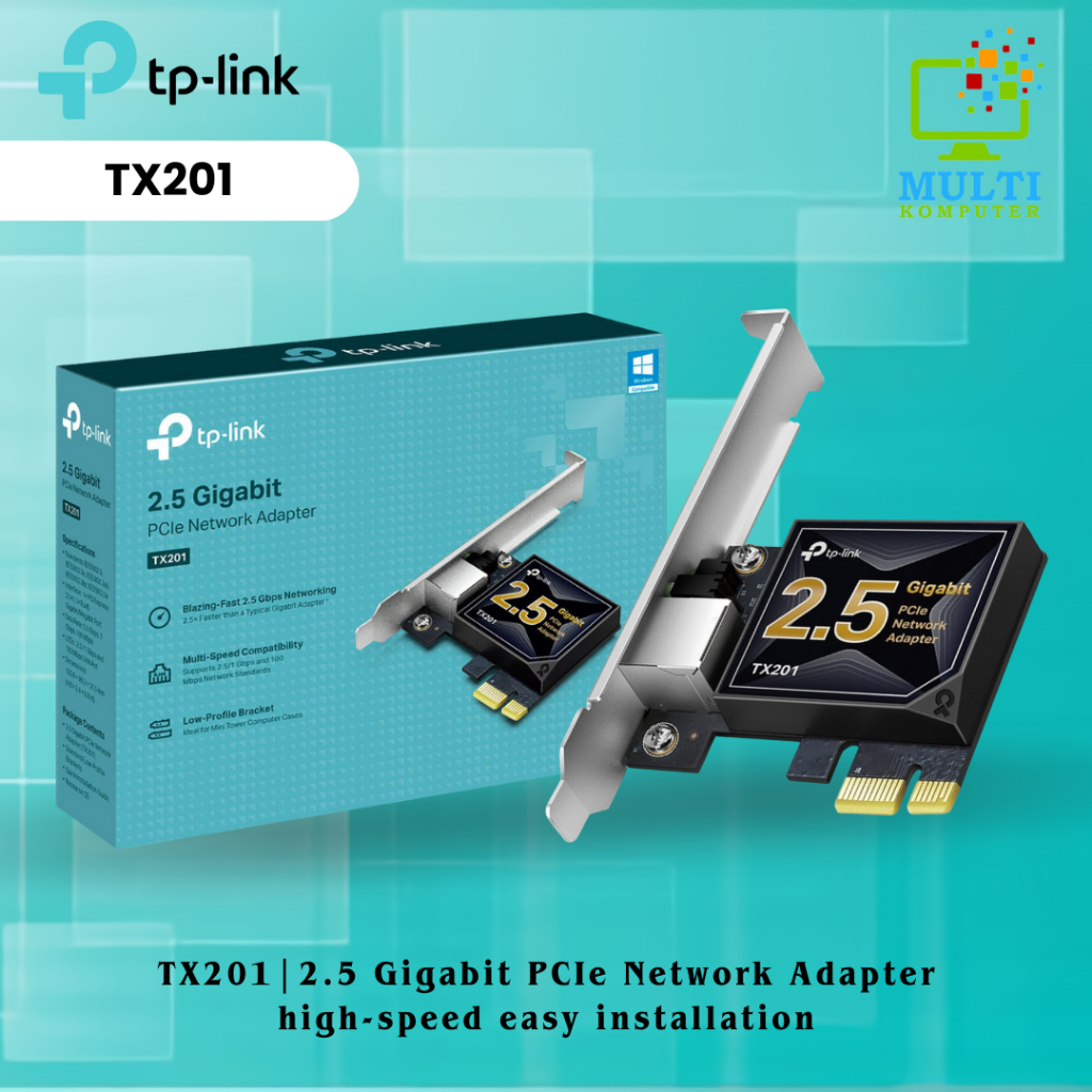 Jual TP-Link TX201 2.5 Gigabit PCIe Network Adapter tplink tx201 2.5g ...