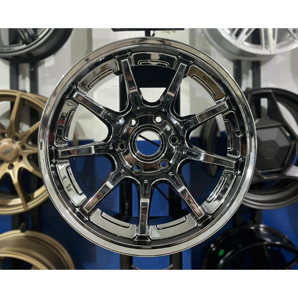 Jual velg mobil ring 18 hsr ponelo pelak black chrome velg venom r18 ...