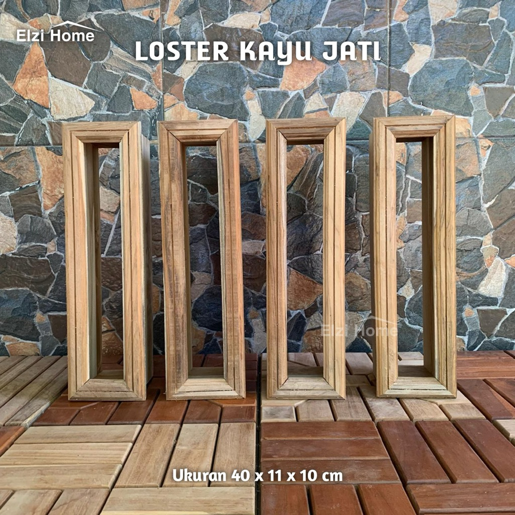 Jual Loster Minimalis Roster kayu jati asli moderen ventilasi udara 40 ...