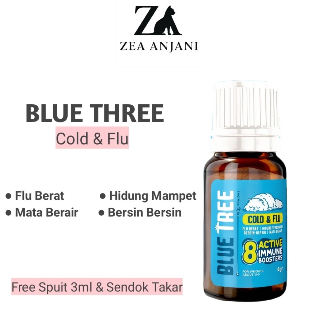 Jual Olive Care Vitamin Obat Kucing BLUE TREE Cold & Flu dengan 8 Bahan ...