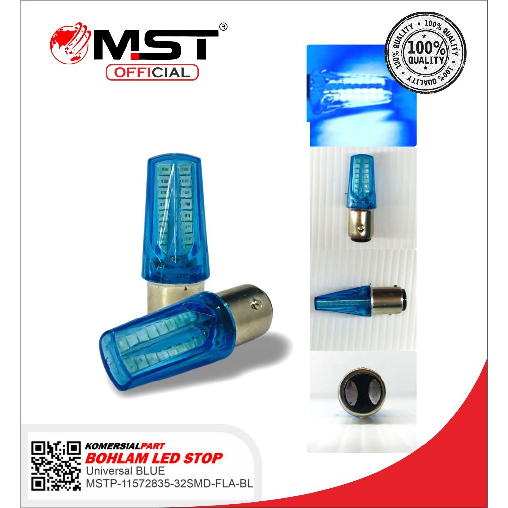 Jual BOHLAM STOP LED UNIVERSAL (BLUE) MST OTO-PART | Shopee Indonesia
