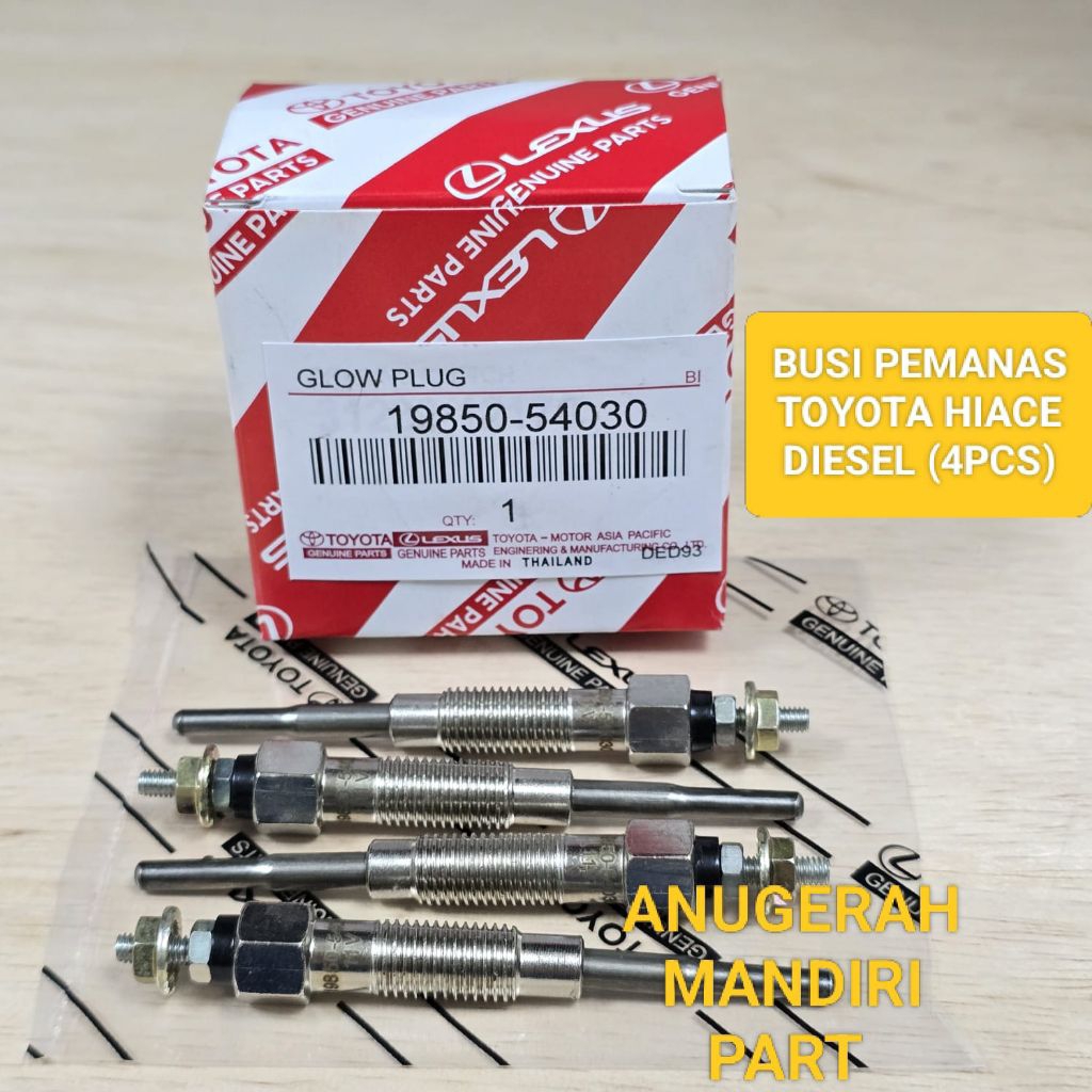 Jual BUSI PEMANAS GLOW PLUG TOYOTA HIACE DIESEL 11V (4PCS) | Shopee ...