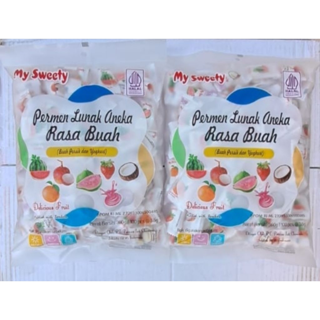 Jual my sweety permen lunak aneka rasa 360gr (SEMANGKA, LECI, JAMBU ...