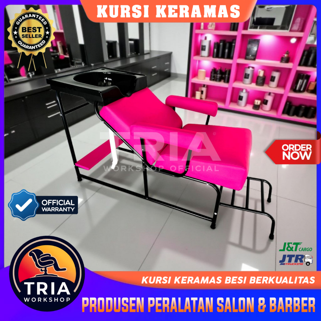 Jual Kursi Keramas Salon Besi / Bak Cuci Rambut Elegan Kokoh / Kursi ...