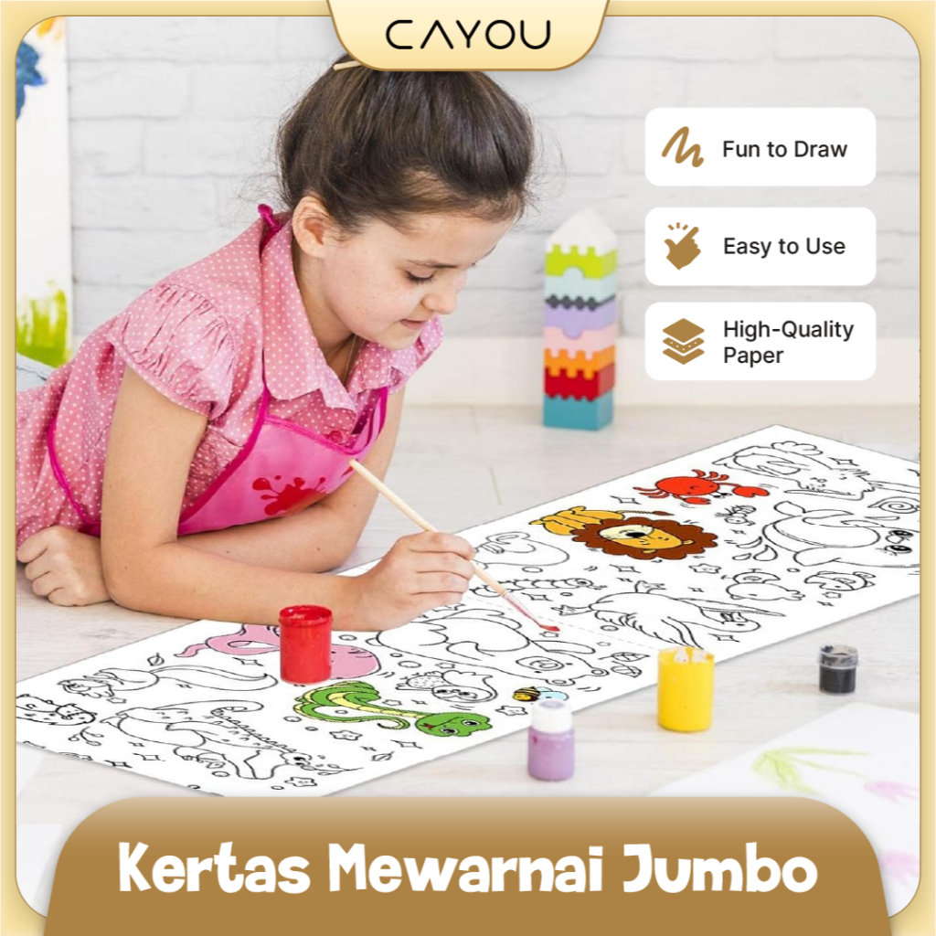 Jual Kertas Mewarnai Jumbo dan Besar | Coloring Roll Paper | Mainan ...