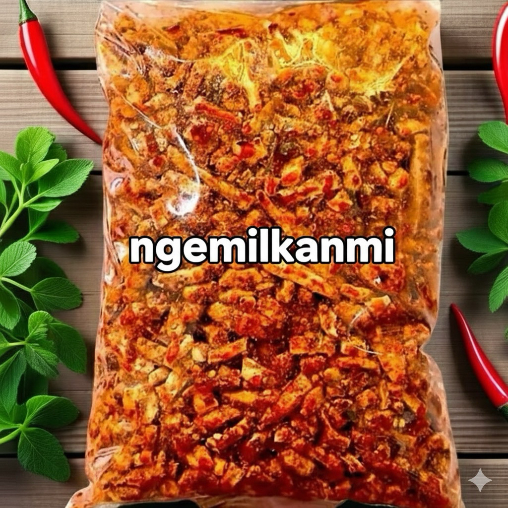 Basreng 1kg Pedas Daun Jeruk Gurih Renyah