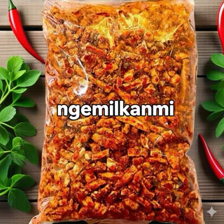 Basreng 1kg Pedas Daun Jeruk Gurih Renyah