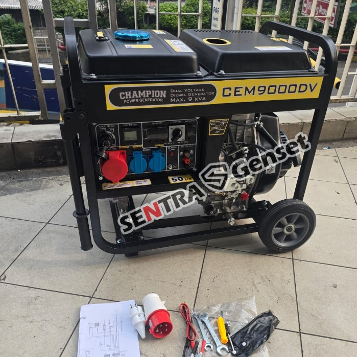 Jual Genset 7500 watt Diesel Champion CEM 9000 DV USA Technology ...