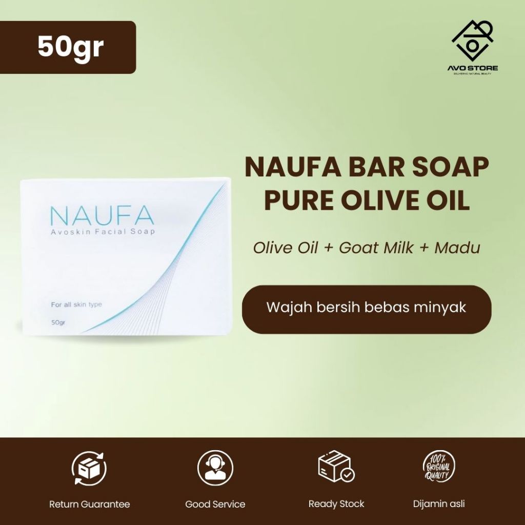 Jual Avoskin Naufa Pure Olive Oil Bar Soap - Sabun Kulit Berminyak ...