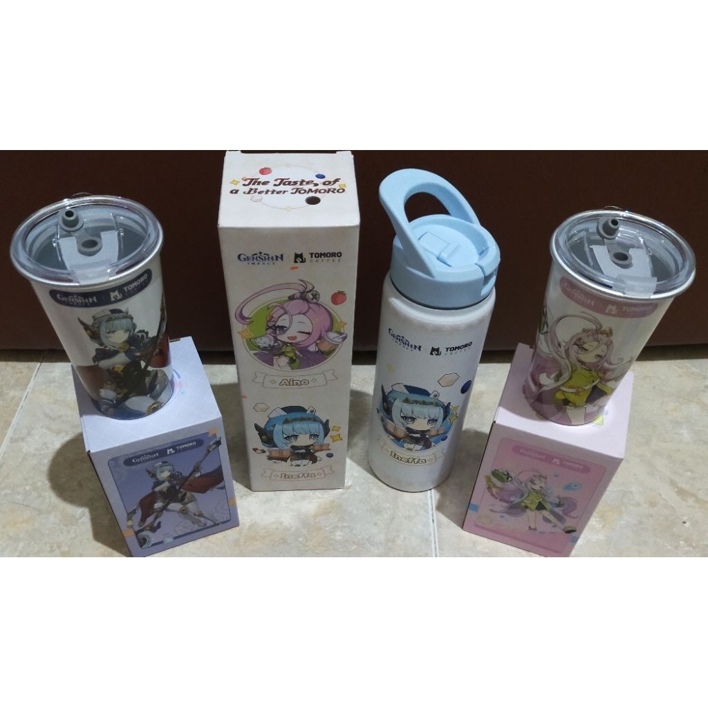 Jual Official Merchandise Collab Genshin Impact x Tomoro Coffee x ...