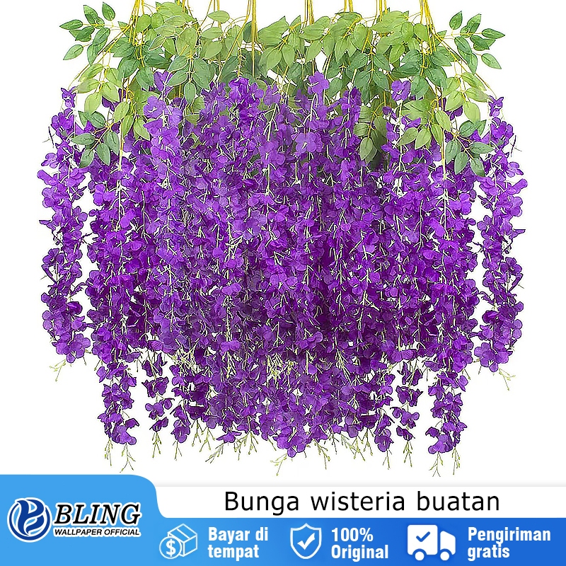 Jual [COD] Tanaman Bunga Rambat Hias Bunga Wisteria Plastik Hotel ...