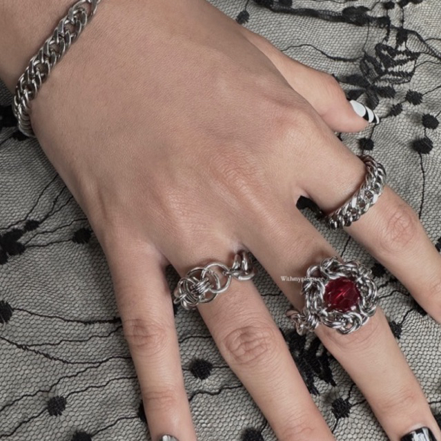 Jual WMP - Barotc Ring Titanium | Cincin Chainmail | Shopee Indonesia