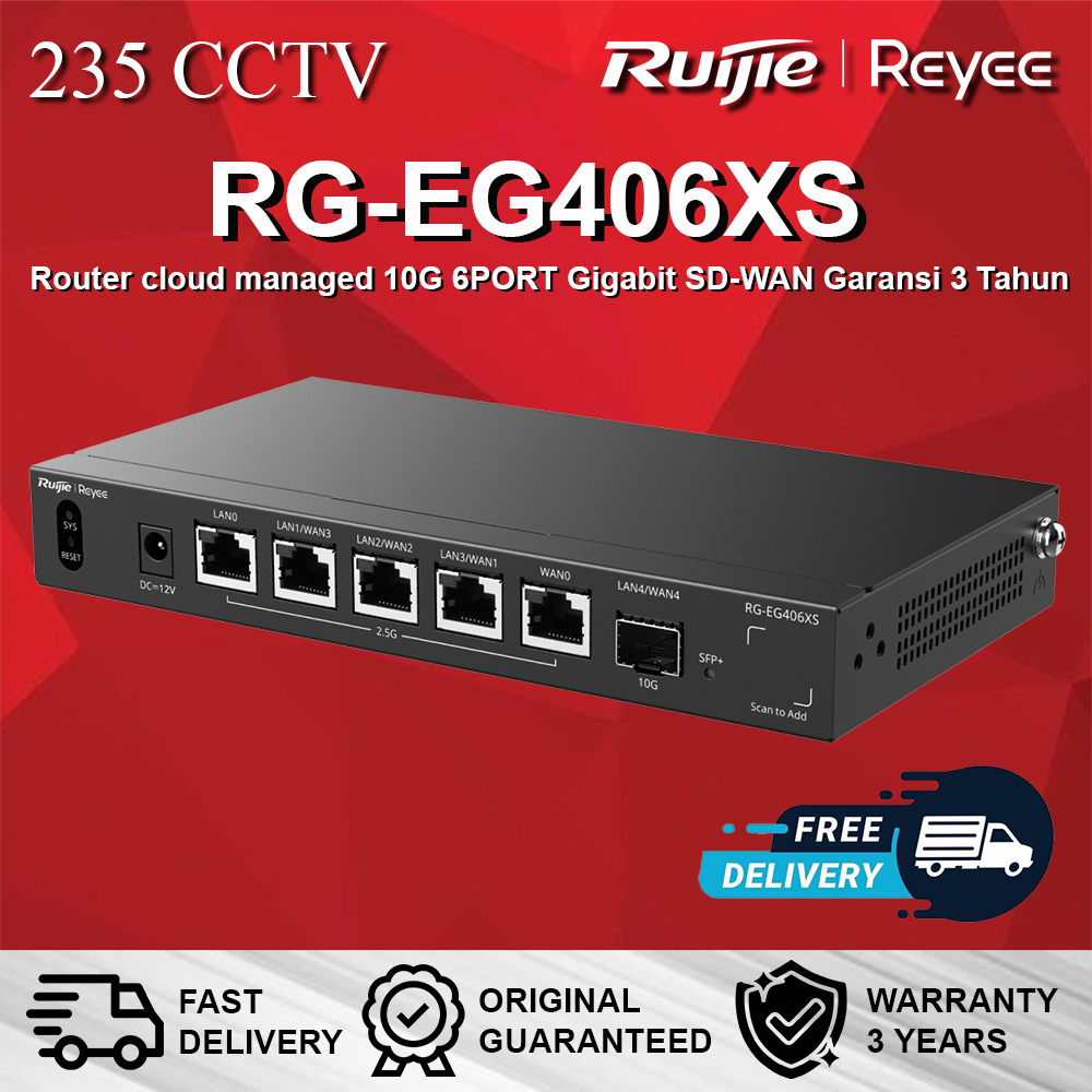 Jual RUIJIE REYEE RG-EG406XS Router cloud managed 10G 6PORT Gigabit SD ...