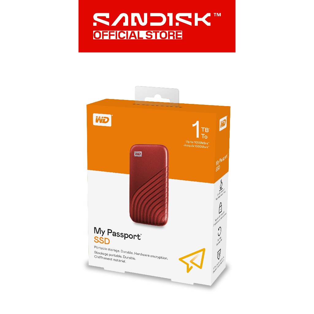 Jual WD My Passport SSD External 500GB / 1TB / 2TB / 4TB USB C 3.2