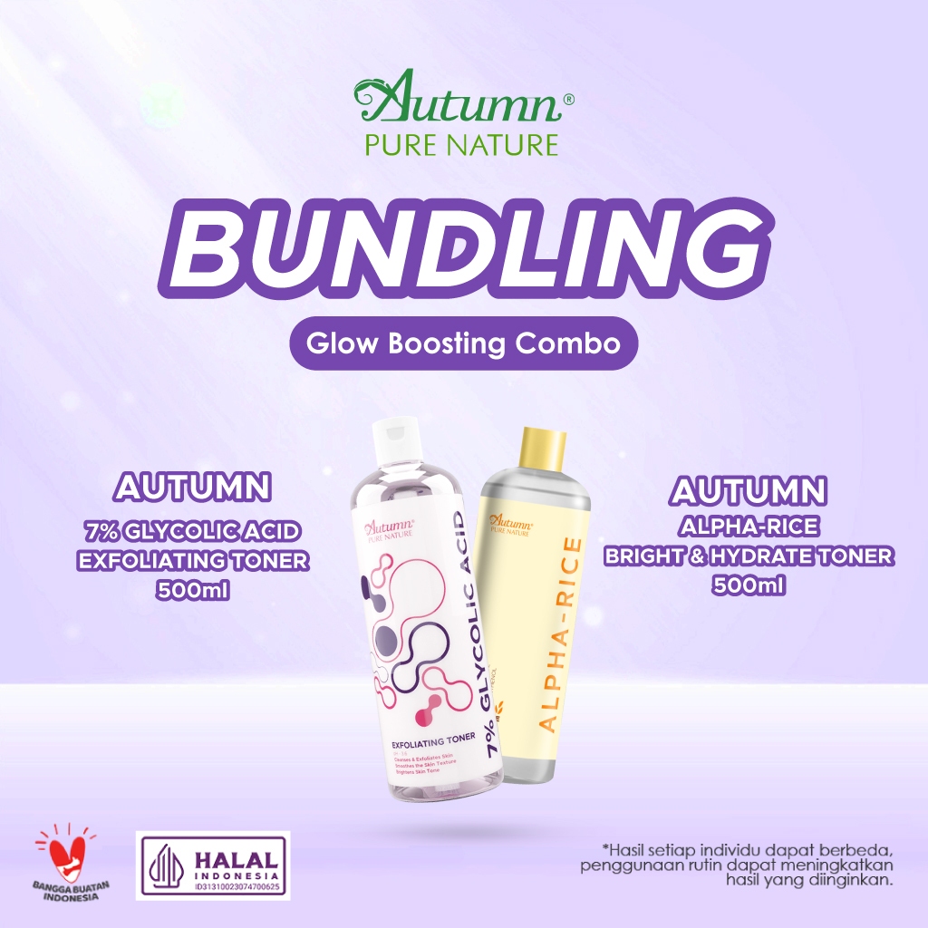 Jual Autumn Paket Bundling Toner Glycolic & Toner Alpha Rice 500ml ...