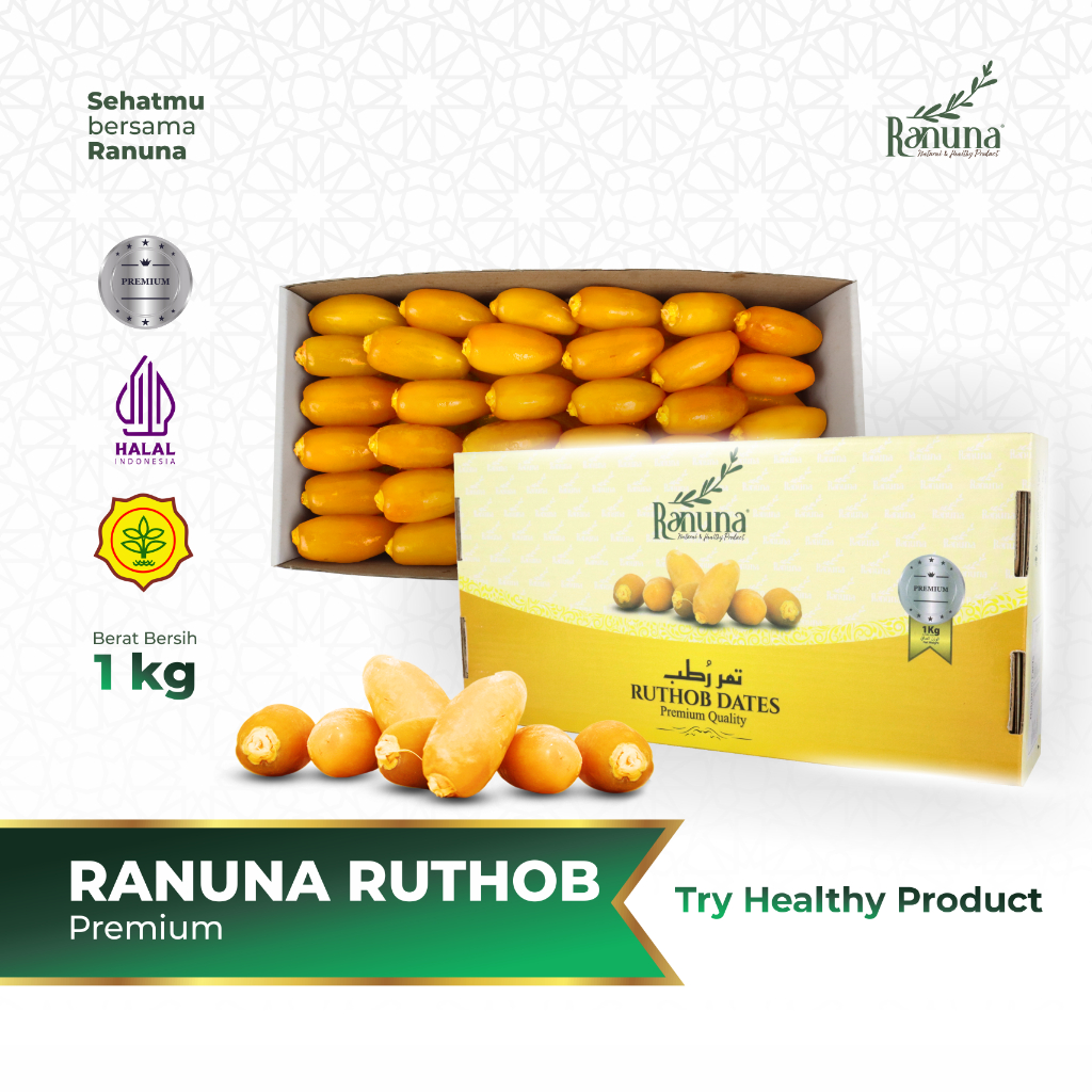 Jual Ranuna Ruthob 1 kg Premium Organic High Quality Kurma Muda ...