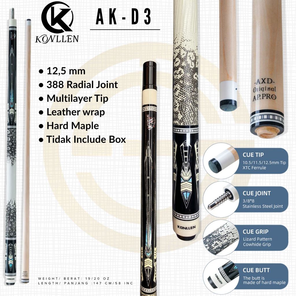 Jual Konllen AK D3 - AXD Original AP.Pro Shaft 12,5mm New | Shopee