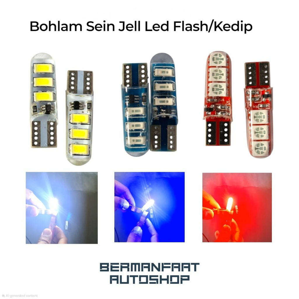 Jual Lampu Sein Jell LED Flash/Kedip 6 Titik (Harga sepasang/2pcs ...