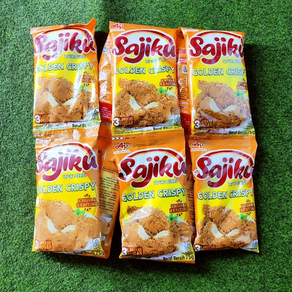 Jual Sajiku Golden Crispy Renceng 75g / Sajiku Golden Crispy 10sachet ...