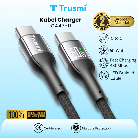 Cable Braided LED 100W (C to C) 1M