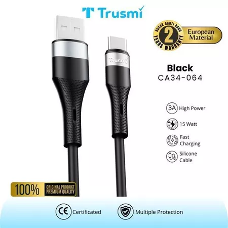 Cable Silicone 3A (USB-A to C) 1M