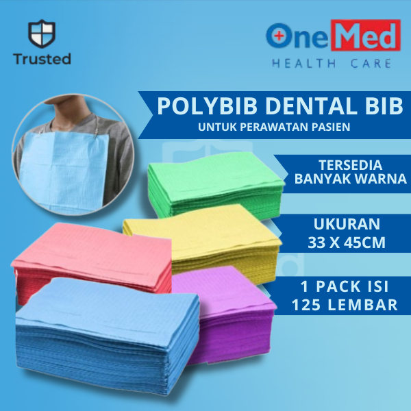 Jual Dental Bib Onemed Polybib onemed Isi 125pcs | Shopee Indonesia