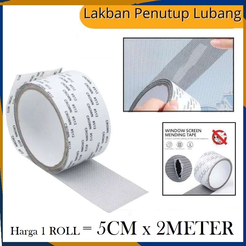 Jual UKURAN 5MM X 2METER TAMBALAN KAWAT BERLUBANG / Lakban MOSQUITO ...
