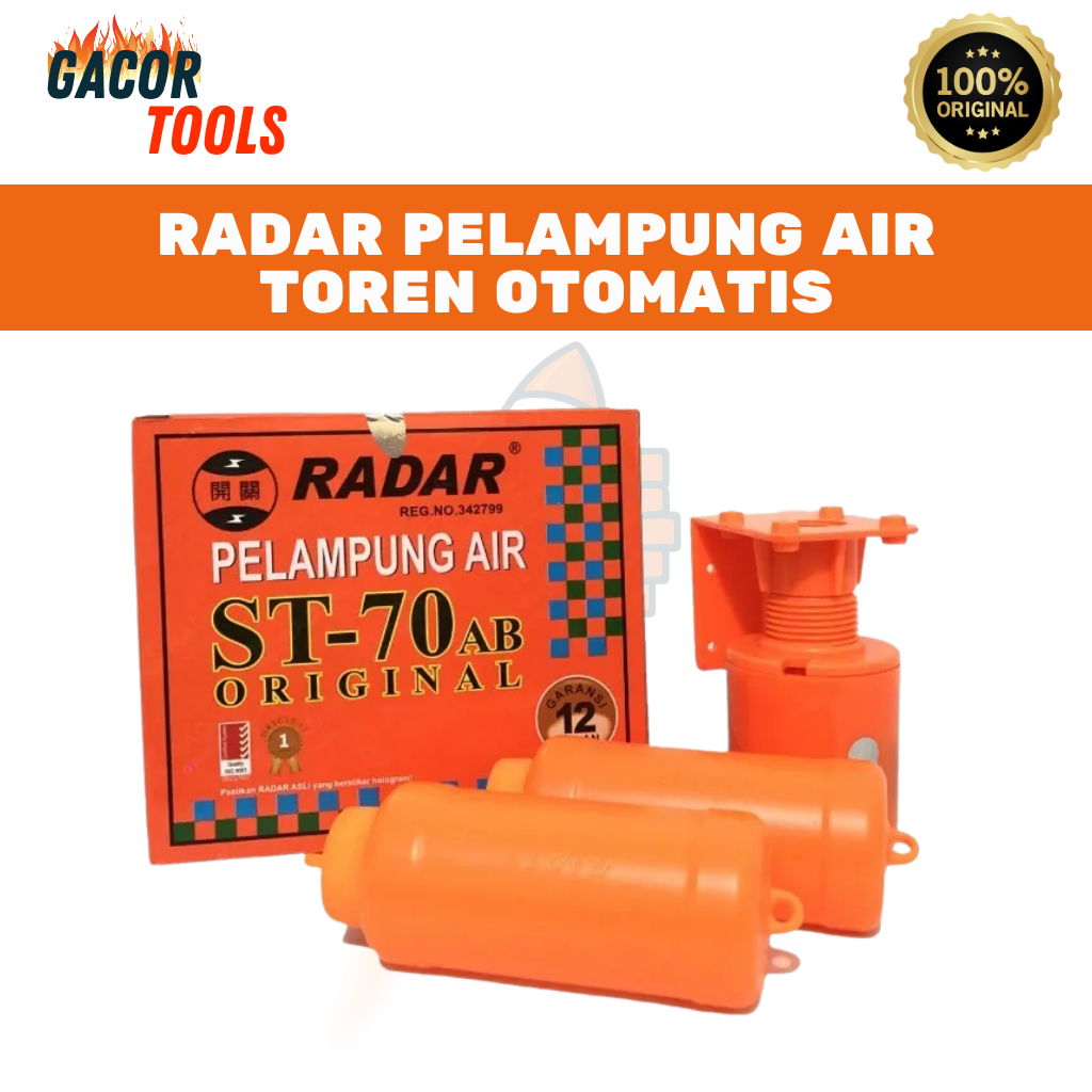 Jual Radar Orange ST-70 AB Original Alat Pengontrol Level Air Pelampung ...