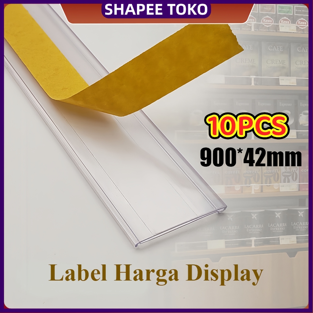 Jual READY-10PCS Price Rail Label Harga Rak Minimarket Price Tag ...