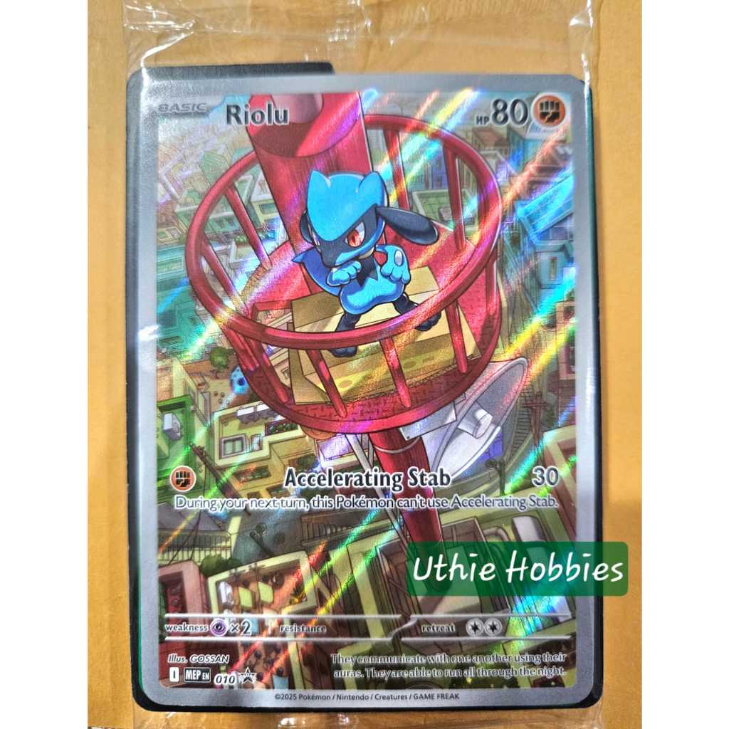 Jual Pokemon TCG English - Mega Evolution Riolu Promo ETB 010 AR ...