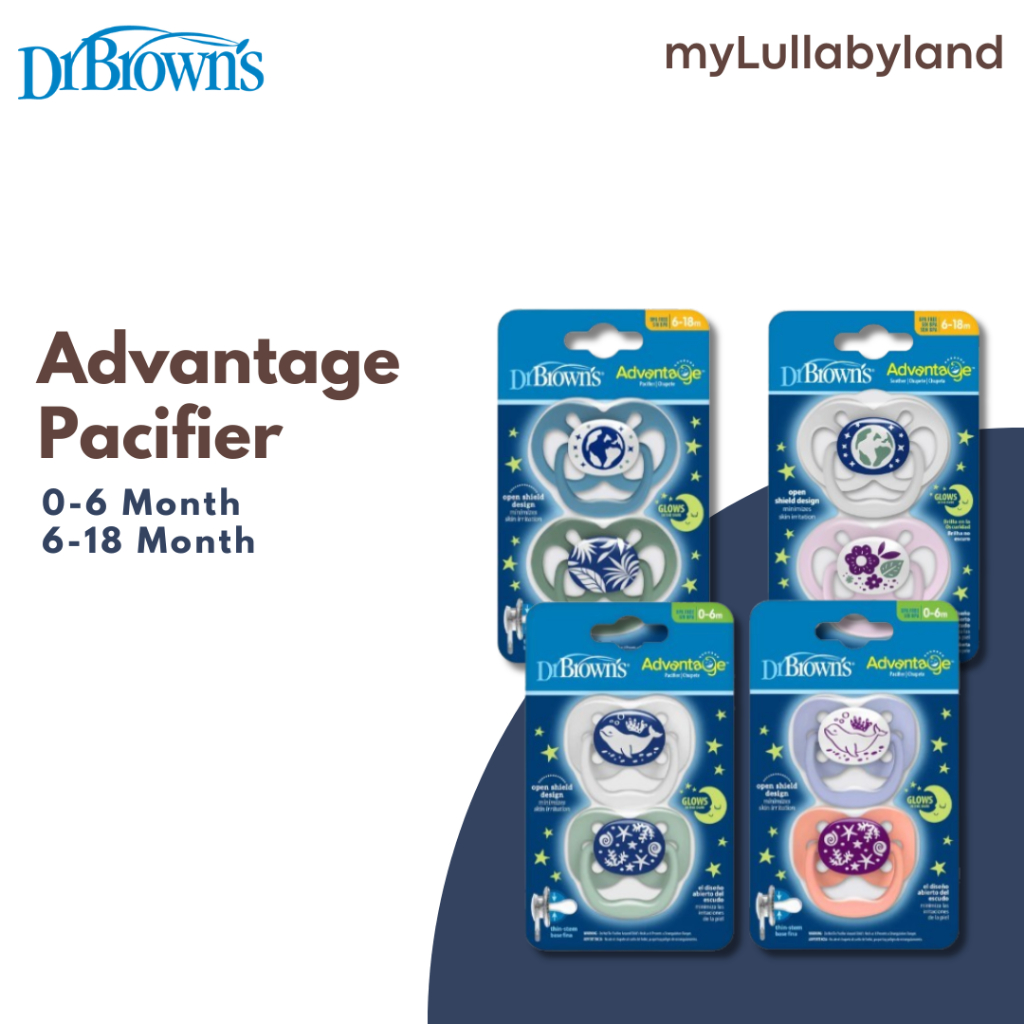 Jual Dr Browns Advantage Pacifier Glow In The Dark Empeng Menyala Dalam ...