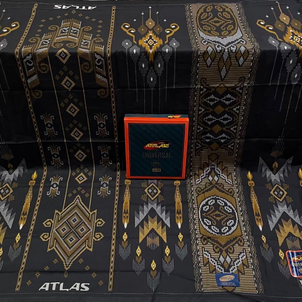Sarung Atlas Universal Kembang A6-BSB Motif BHS Terbaru Katun Teteron Rayon