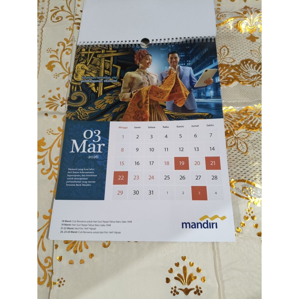 Jual kalender dinding bank mandiri 2026 | Shopee Indonesia