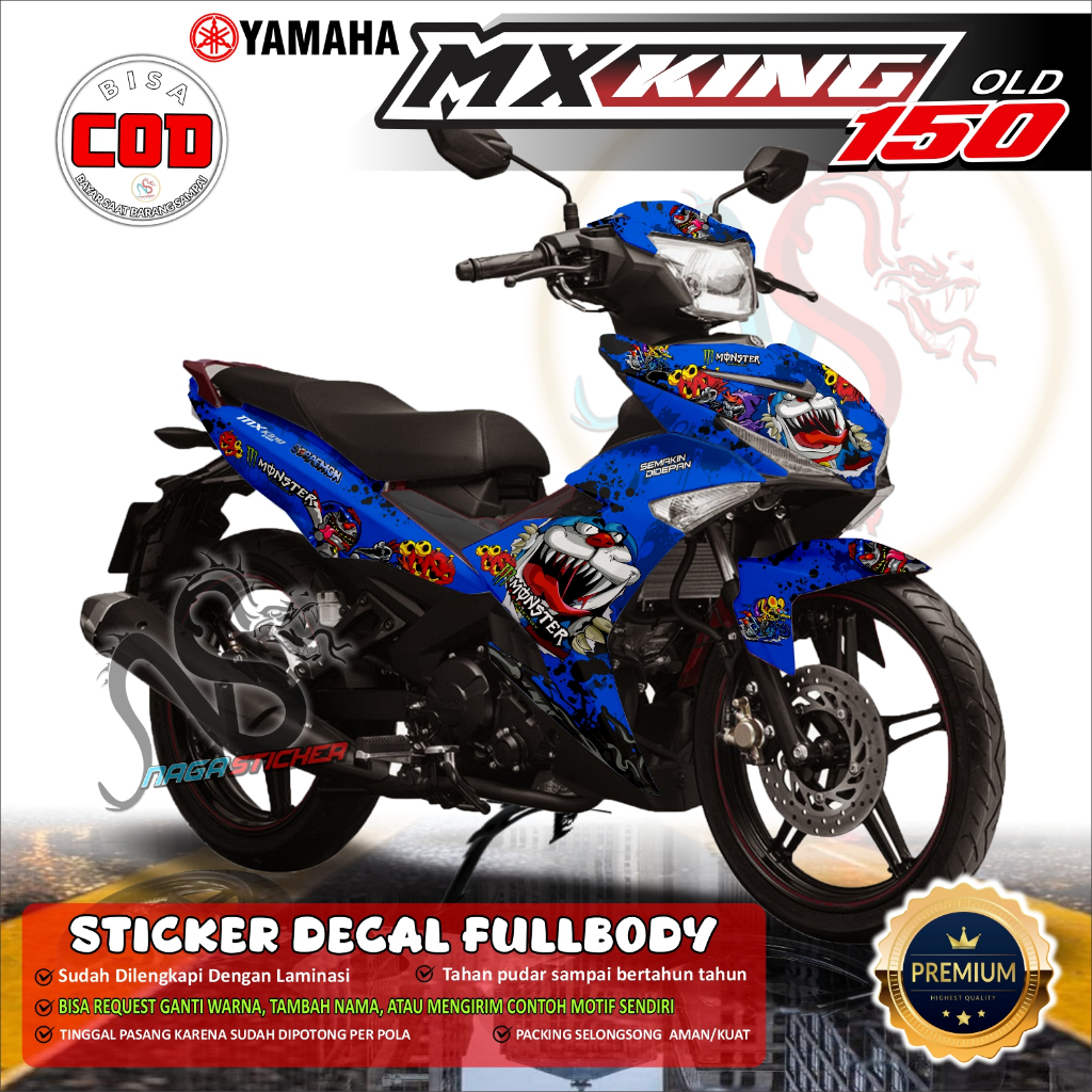Jual Bisa COD Decal Sticker Full Body YAMAHA MX KING OLD 150 Motif ...