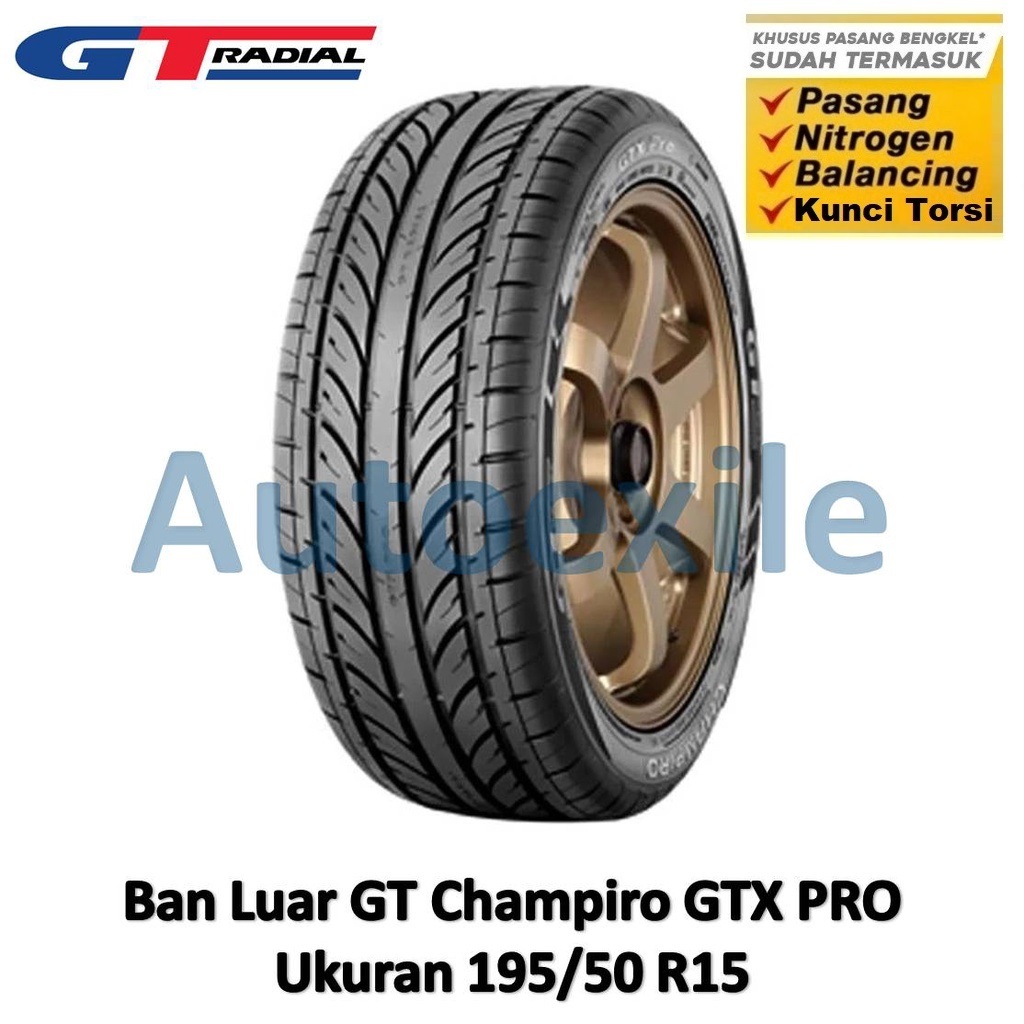 Jual Ban Luar GT 195/50 R15 Champiro GTX PRO Tubeless OnRoad Driving ...