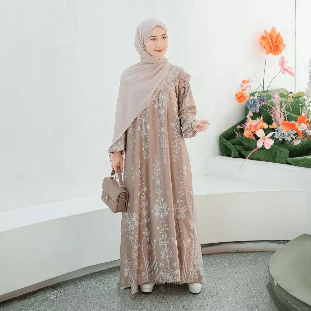 Gamis Jumbo Thalia Series Tampilan Depan