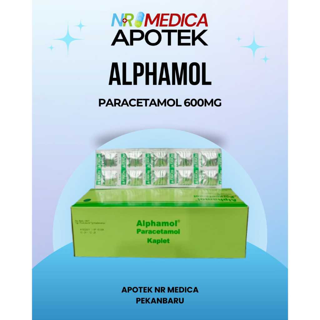 Jual Alphamol Paracetamol 600mg Obat Pereda Demam / Sakit Kepala / Gigi ...