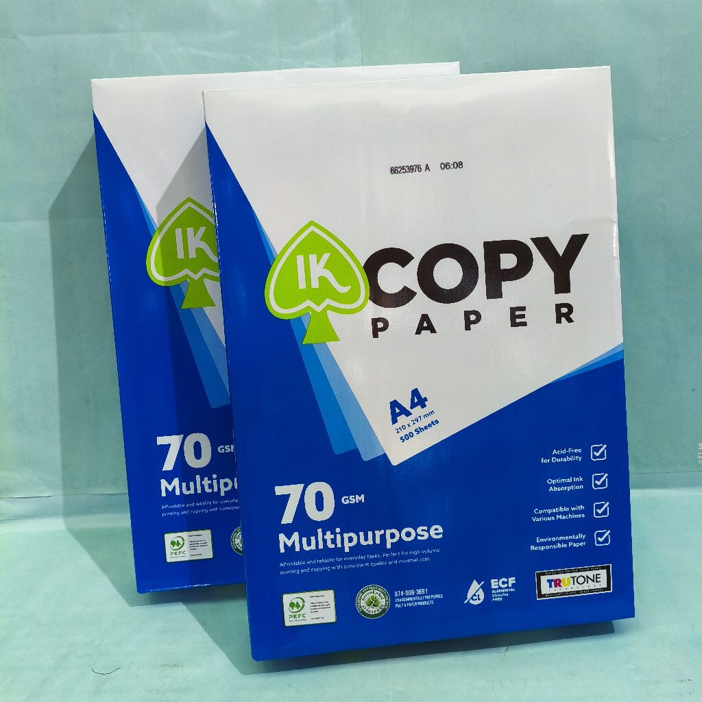 Jual KERTAS HVS IK COPY PAPER A4 70gsm 500lembar / rim | Shopee Indonesia