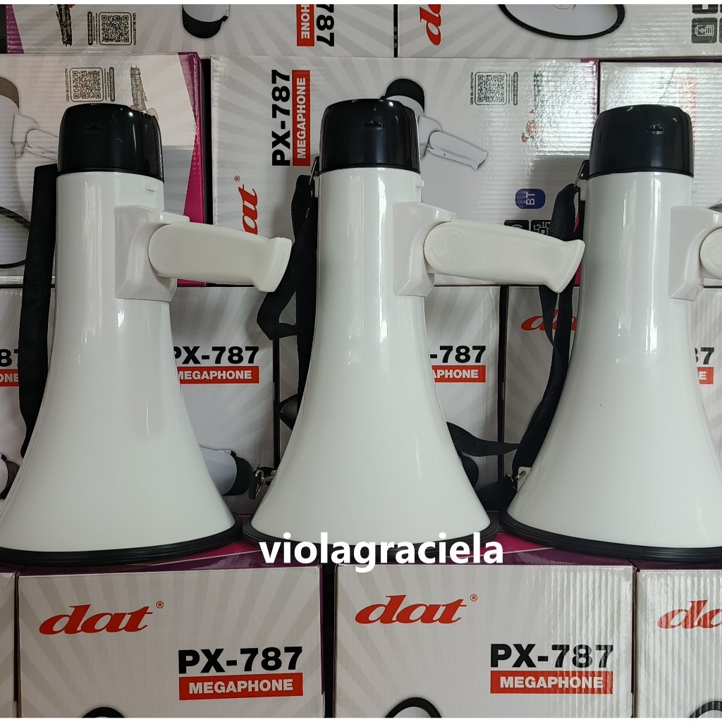 Jual DAT HANDHELT MEGAPHONE PX-787 BLUETOOH,USB,REKAM SUARA | Shopee ...