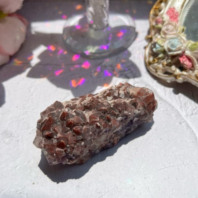 Jual Amethyst with Hematite (Red Amethyst) | Shopee Indonesia