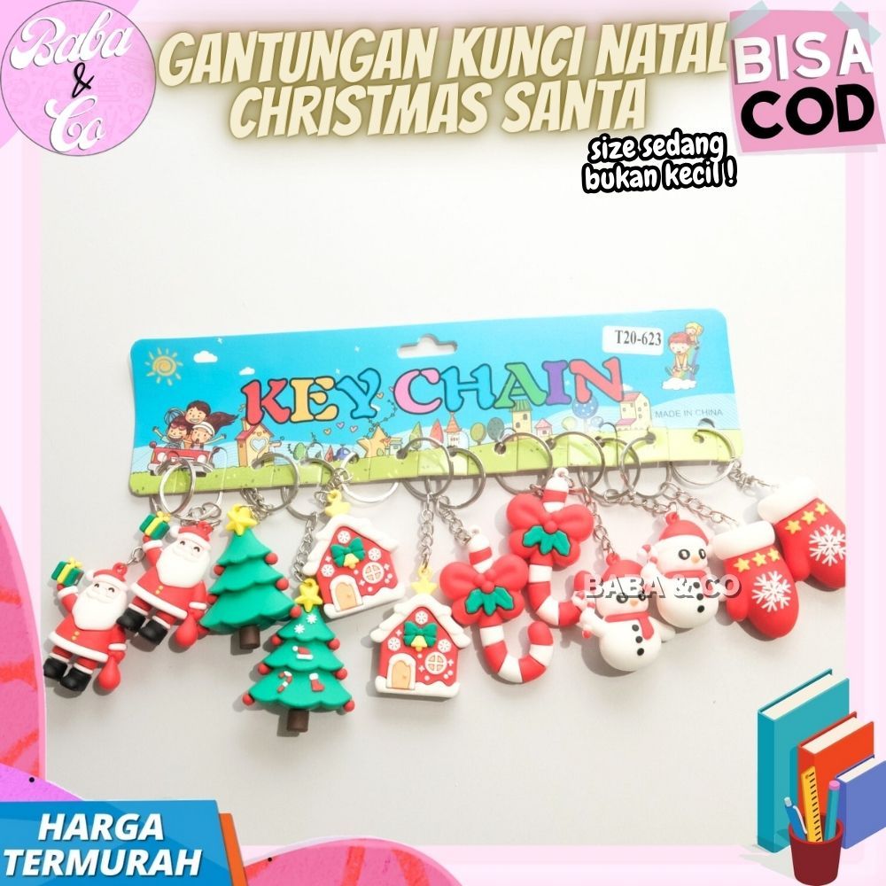 Jual GANTUNGAN KUNCI NATAL GANTUNGAN KUNCI SANTA KADO NATAL SOUVENIR ...